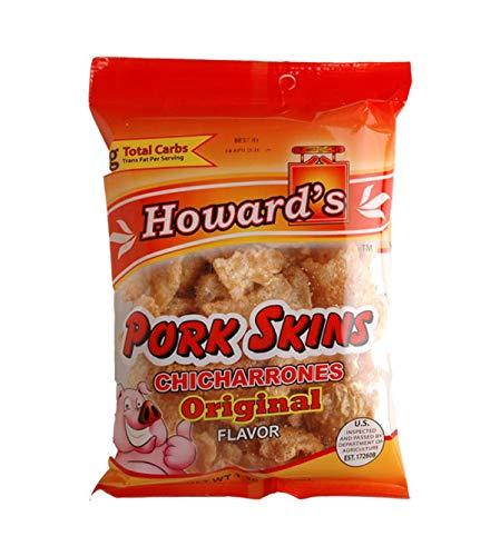 Howard's Pork Skins Chicharrones Original Flavor 1.5 Oz (Pack of 8) - Mighty Depot
