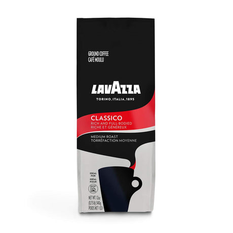 Lavazza Classico Whole Bean Coffee Blend Medium Roast 12oz, Classico-PARENT - Mighty Depot