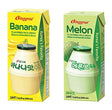 Biggrae Flavored Milk Series; Banana(6) & Melon(6) 6.8 Fl oz; 12 Packs (Each Flavor 6 Packs) - Mighty Depot