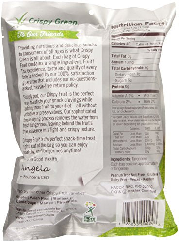 Crispy Green Fruit Snacks, Crispy Tangerine, 2.2 Ounce