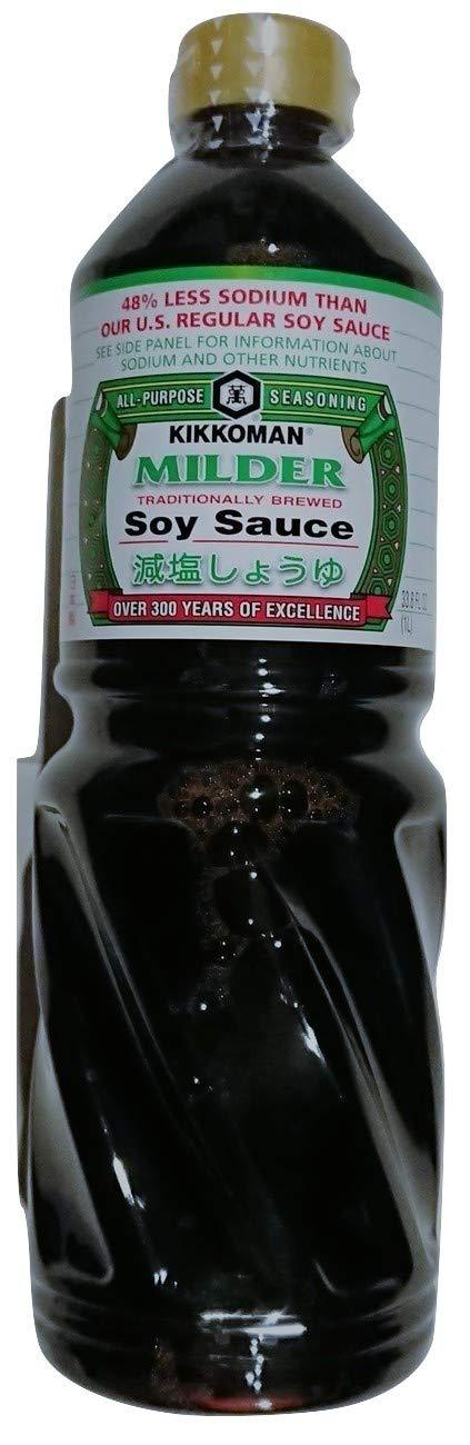 Kikkoman Milder Japan Made Soy Sauce, 33.8 Ounce - Mighty Depot