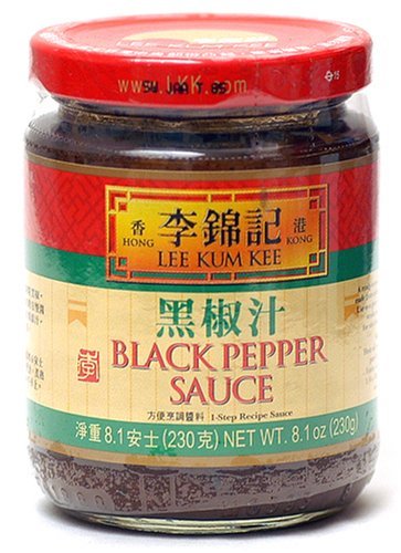 Lee Kum Kee Black Pepper Sauce, 8.1-Ounce Jars (Pack of 6)