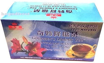 2 Boxes x 20 Tea Bags Royal King 100% Natural Gourmet`s Diabetics Herbal Tea