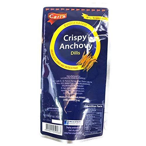 Carl's Crispy Anchovy (Dilis) 40g (Pack of 3) - Mighty Depot