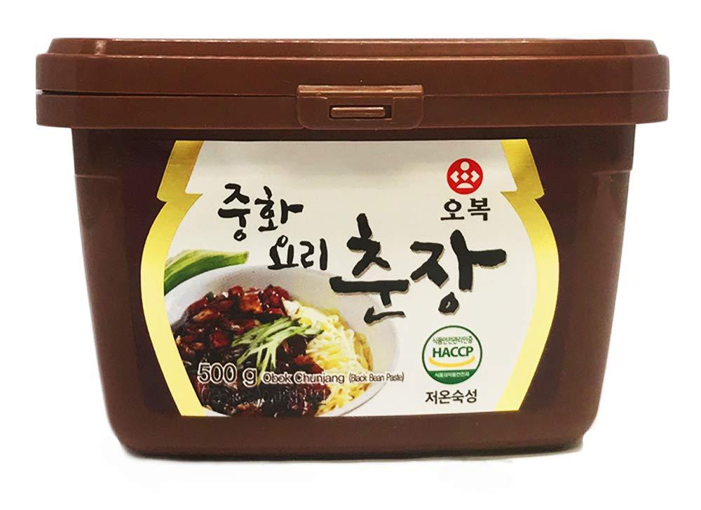 Obok Chunjang, Black Bean Paste Essential for Jjajang Sauce, 500g - Mighty Depot