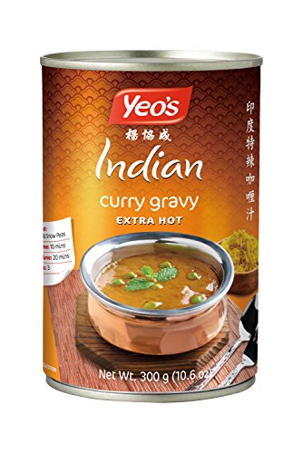Yeo's Indian Curry Gravy (Extra Hot), Pack of 4