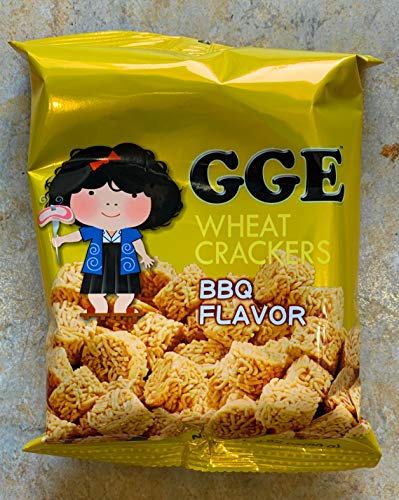 GGE Japanese Ramen Wheat Crackers (BBQ Flavor) - Pack of 5