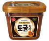 Premium Unpasteurized Non-GMO Togul Soybean Paste, Doenjang (1.9 Lb) By Sempio