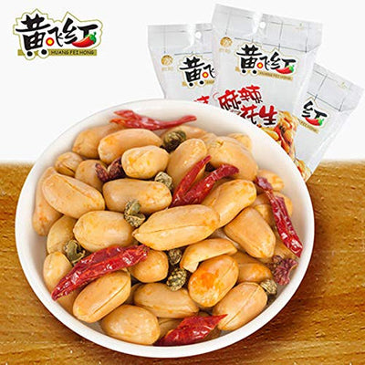 Huang Fei Hong Spicy Crispy Peanut 210g(7.4oz) 黃飛紅麻辣花生