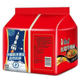 康师傅 方便面 红烧 袋面 泡面 五连包 休闲零食 - Mighty Depot