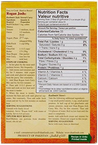 Shan Rogan Josh Curry Mix 50g - Mighty Depot
