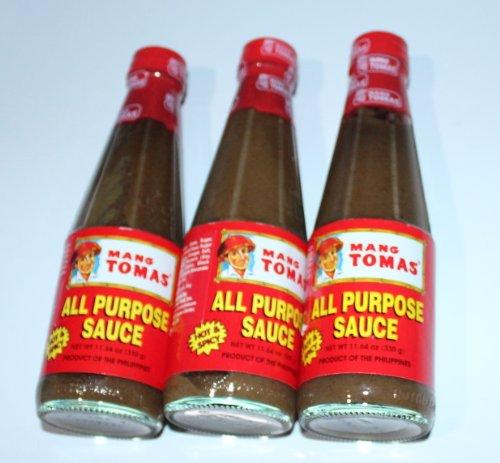 Mang Tomas All Purpose Sauce Pack of Three Hot & Spicy 11.64 Oz Per Bottle - Mighty Depot