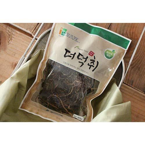 [Seoraksan Green Food] Korean Dried Namul(edible grass or leaves), Superior taste and aroma (Dried Deoduckchwi 80g) - Mighty Depot