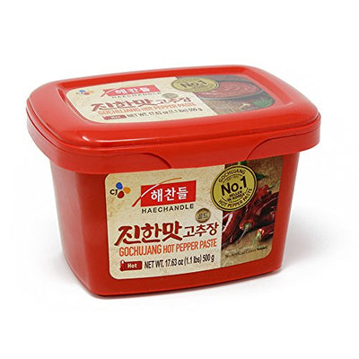 CJ Haechandle Gochujang, Hot Pepper Paste, 1kg (Korean Spicy Red Chile Paste, 2.2 lbs.)