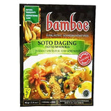 Bamboe Bumbu Instant Soto Daging Madura - Beef Soup Spice, 40 Gram (Pack of 3) - Mighty Depot