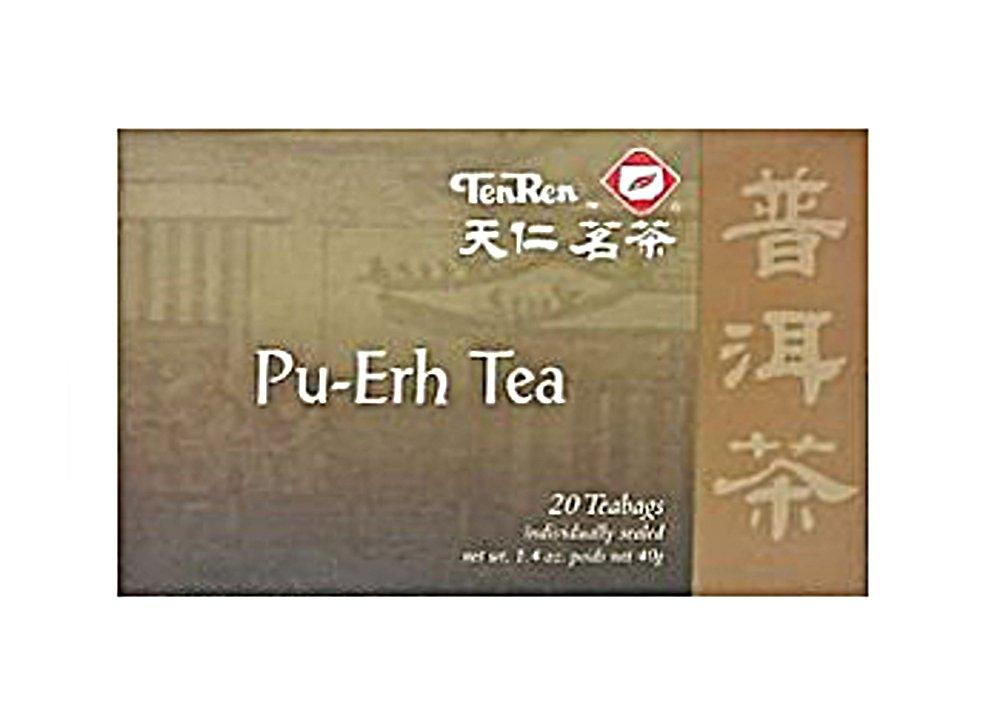 Ten Ren, Pu-Erh Tea (20 Tea Bags), 1.4 oz - Mighty Depot