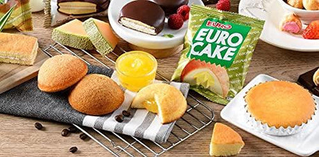Euro cake custard flavour cupcake snack 17 g x 12 packs - Mighty Depot