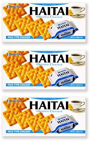 Haitai Original Crackers, Original Flavor - 7 Pack (3 Boxes) - Mighty Depot