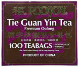 FooJoy Tie Guan Yin Tea - 100 Individually Wrapped Tea Bags (7.0 Oz)