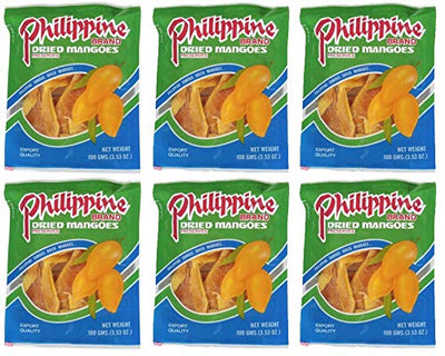 Philippine Brand Dried Mangoes, 3.53-Ounce Bags (3 Packs)