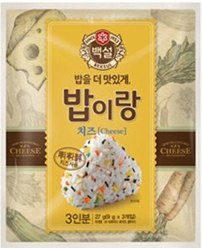 CJ New Beksul Furikake Rice Seasoning Mix 밥이랑, 0.85Oz (Cheese Mix, 1 Pack)