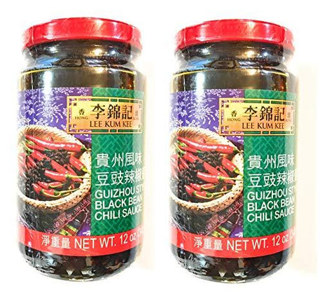 Lee Kum Kee Guizhou Style Black Bean Chili Sauce 12 Oz(2 Pack)贵州风味豆豉辣椒酱 - Mighty Depot