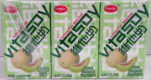 Vitasoy Soy Drink, Melon, 6-count, 8.45 Ounce