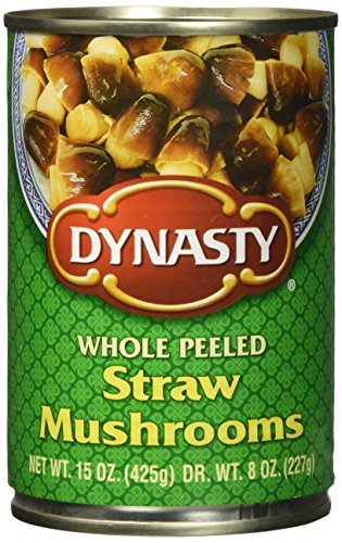 Dynasty Whole Peeled Straw Mushrooms, 15 Ounce