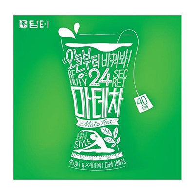 DAMTUH 100% Pure Premium Mate Tea, 40 Tea Bags