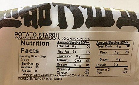 Potato Starch (Katakuriko Kami FukuroIri 300g Hiokuni BR) - 10.58 Oz. - Mighty Depot