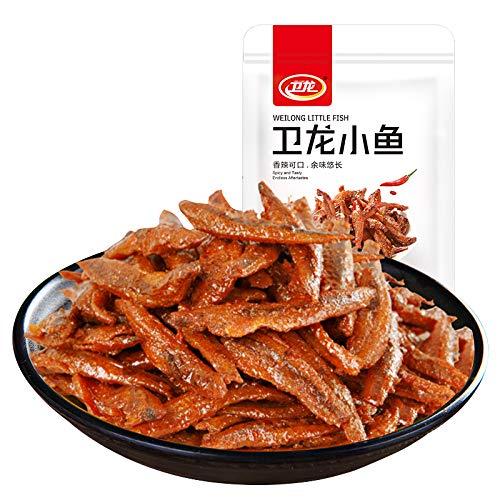 Wei Long Spicy Spiced Fried little Fish Snack 150g - Mighty Depot