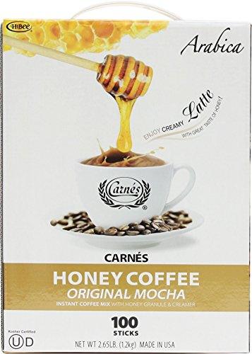 Carnes Premium Instant Coffee Mix with Honey Powder (Original Mocha, 100 Count) - Mighty Depot