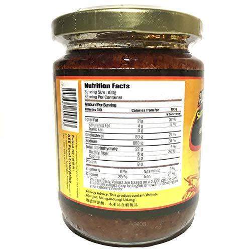 AE Brand Sambal with Shrimps 220g (3 Pack) - Mighty Depot