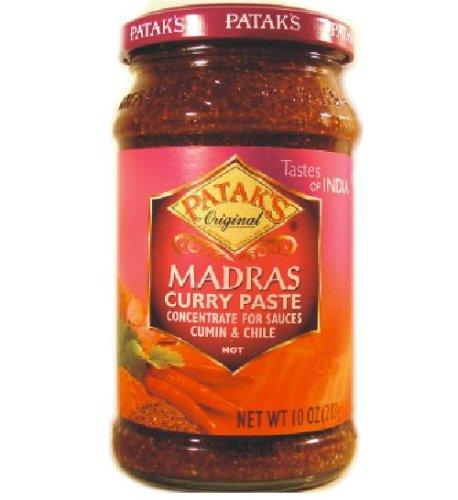 Patak Madras Curry Paste, 10-Ounce Bottle (Pack of 4)