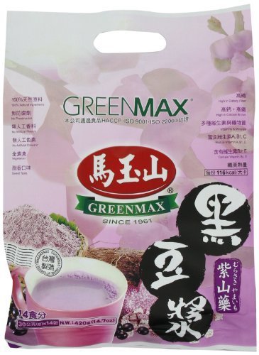 Greenmax Drink Mixes, Purple and Yam Black Soybean, 14.7 Ounce by Greenmax