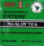Nu-Slim Regular Strength Dieters' Tea - 30 Tea Bags - Mighty Depot