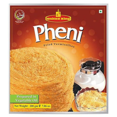 United King Pheni - Fried Vermicelli - 200 Grams (7.05Oz) - Crispy Delight for Festivals & Occasions || Perfect with Milk for Children and All Ages, Rich in Fiber Healthy Snacks for All!