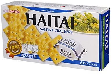 Haitai, Saltine Crackers, net weight 141 g (Pack of 2 pieces)