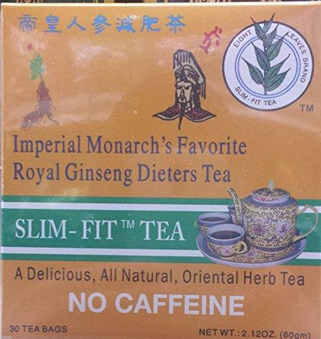 4 BOX OF Imperial Monarch's Favorite Royal Ginseng Dieters Tea by Eight Leaf 30 BAG EACH BOX 2.12OZ each box - Mighty Depot