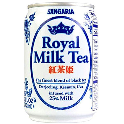 Japanese Sangaria Rich and Creamy Royal Milk Tea Can 9.2 fl oz (6 Pack)