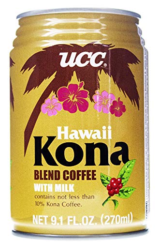 UCC Hawaii Kona Blend Coffee with Milk, 9.1 fl. oz. (Pack of 24)