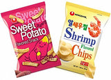 Nongshim Sweet Potato Snack, Shrimp Flavored Chips - Combo Pack (2 bags) - Mighty Depot