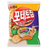 NongShim Potato chip Yook kae Jang Ramen flavor 125g (Pack of 3) 농심 포테토칩 육개장 사발면 맛 - Mighty Depot