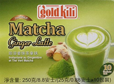 Gold Kili Instant Matcha Ginger Latte, 8.8 Ounce