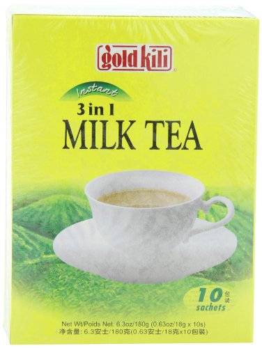 Gold Kili Instant 3 in 1 Milk Tea # 491, 6.3-Ounce (Pack of 6)