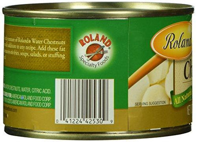 Roland Water Chestnuts, Sliced, 8 oz