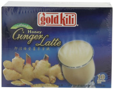 Gold Kili Instant Honey Ginger Latte, 7.7-Ounce, 10-Count (Pack of 6)