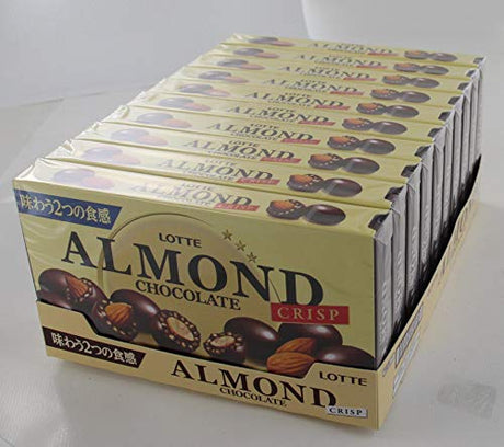 Lotte almond chocolate [Crisp] 89gX10 boxes - Mighty Depot
