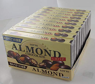 Lotte almond chocolate [Crisp] 89gX10 boxes