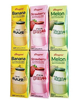Binggrae Variety Banana, Strawberry, Melon Flavored Milk Drink 6 Packs - Mighty Depot